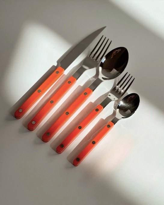 Set Of 10 Pcs French Dopamine Cutlery Flatware - Bistrot Style